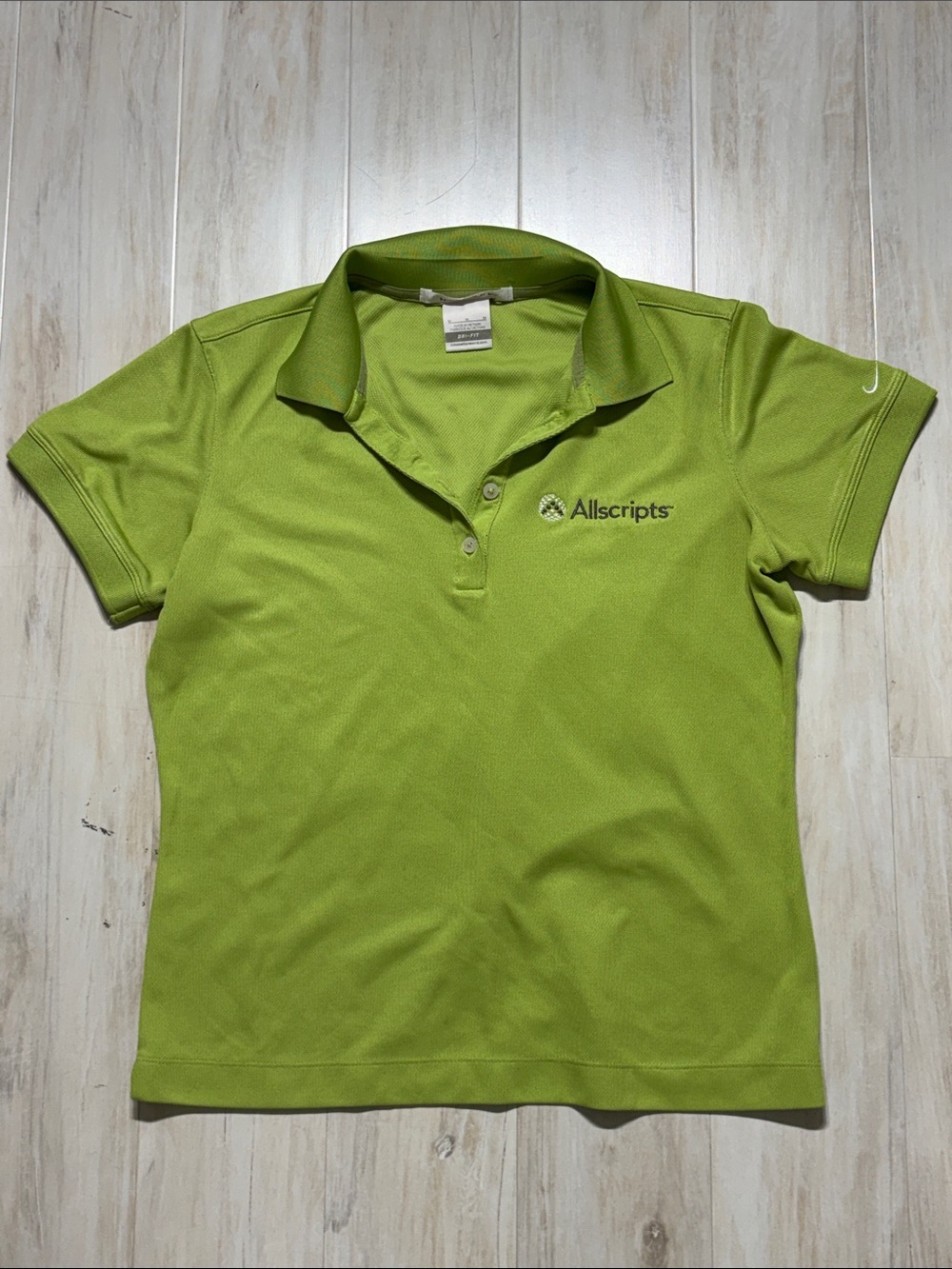 Nike Women’s Polo Crop Top - Lime Green